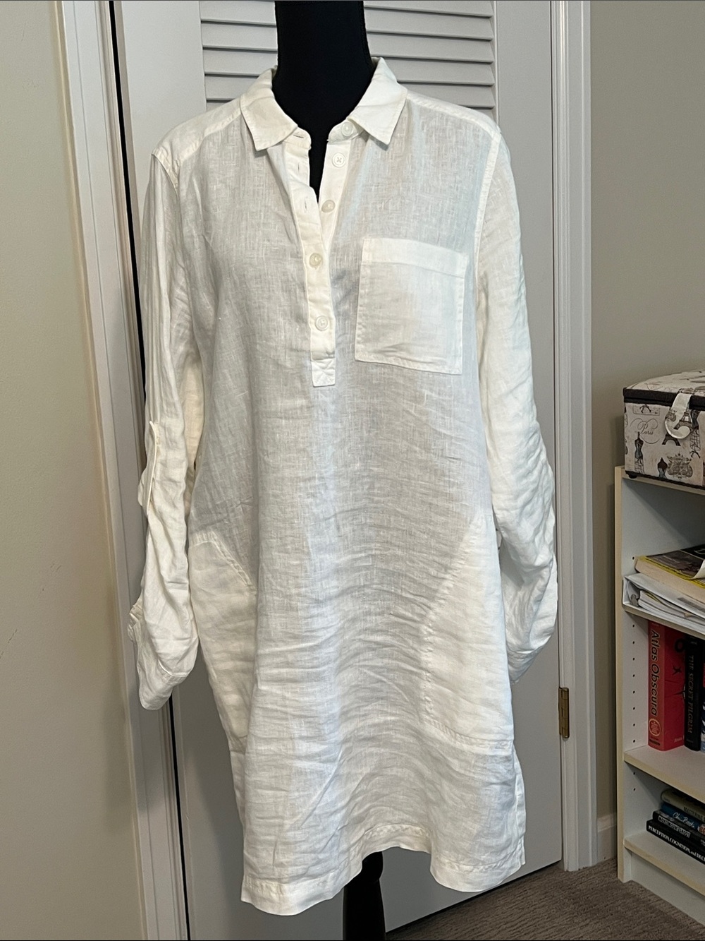 💯 % linen dress size L. Michael Stars.